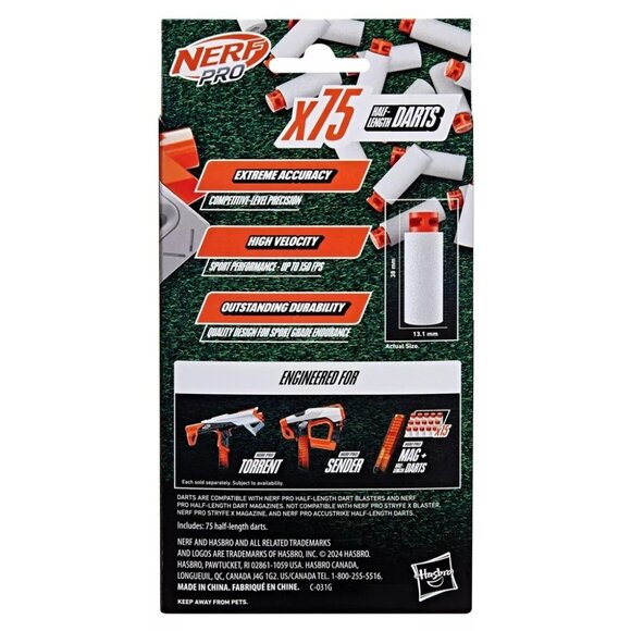 Nerf Pro Half Length Darts 75 Pack - Picture 4 of 4